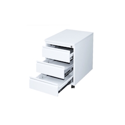 Lüllmann Büro Rollcontainer mit 3 Schubladen Maße: 62x46x59cm weiß 505307 Image