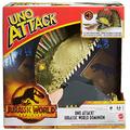 UNO Attack Jurassic World Dominion Card Game with Dinosaur Card Launcher for 2 to 10 Players Ages 7 Years & Older, Toy Gift and Collectible
