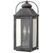 Anchorage 17 3/4" High Aged Zinc Outdoor Wall Light