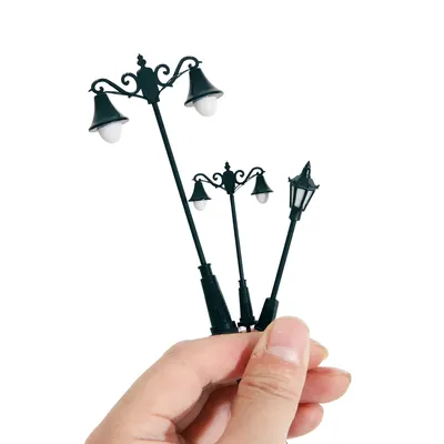 HO N Scale Model Railway Train Lamp Street 12V Led Lights Miniature For Garden Scenery Lanterns