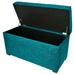 MJL Furniture Angela 8 Button Tufted Key Largo Storage Trunk Bench