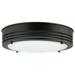 Sunlite 13 in. Black Dimmable Round Flush Mount, CCT Color Tunable 3000K, 4000K, 5000K - 13 in