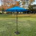 Davee 7.5ft Hexagon Market Umbrella with Stand/Base-Blue Color