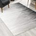 Black Transitional Striped Runner Rug