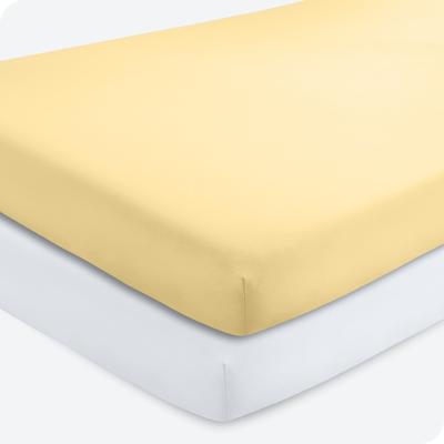 Bare Home Solid Ultra-Soft Crib Fitted Sheet