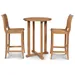 HiTeak Furniture Palm 3-Piece Bar Height Outdoor Dining Set - HLS-PB