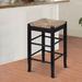 Benjara Solid Wood Stool Wood in Black | 24 H x 14.5 W x 14.5 D in | Wayfair BM274267