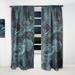 Design Art Creative Dark I Abstract Semi-Sheer Thermal Rod Pocket Curtain Panels Polyester/Linen | 90 H x 52 W in | Wayfair CTN39076-52-90