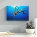 Latitude Run® Diver & an Octopus by David Fleetham - Wrapped Canvas Photograph Print Canvas, Wood in Black | 30 H x 45 W x 1.75 D in | Wayfair