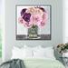 Etta Avenue™ Floral & Botanical La Bella Vita Florals - Graphic Art Print on Canvas, Glass in Indigo/Pink | 40 H x 2 D in | Wayfair