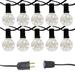 The Party Aisle™ Electric String Lights w/ Soft White Fairy Lights Enclosed Bulbs in Black | 124 W in | Wayfair C66A96DA63BA42DA834063ABE19C3DDF