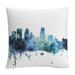 East Urban Home Michael Tompsett 16 X 16 Decorative Throw Pillow Polyester/Polyfill blend in Blue/Black | 16 H x 16 W x 4.5 D in | Wayfair