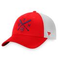 "Casquette Snapback Iconic Cross Bat Trucker Iconic Cross Bat de marque Fanatics rouge/blanc pour homme"