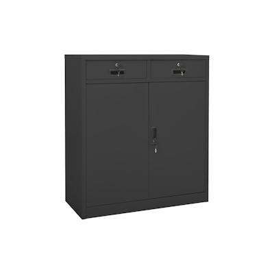 vidaXL Büroschrank Anthrazit 90x40x102 cm Stahl