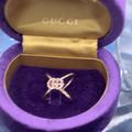 Gucci Jewelry | 18k Yellow Gold Gucci Brand New X Shaped Fully Encrusted With Faceted Diamonds | Color: Gold | Size: 6