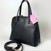 Kate Spade Bags | Kate Spade Handbag Patterson Drive Medium Dome Leather Satchel Bag In Black | Color: Black/Gold | Size: Os