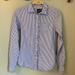American Eagle Outfitters Tops | American Eagle Blue And White Striped Favorite Fit Button Down Shirt X Small | Color: Blue/White | Size: Xs