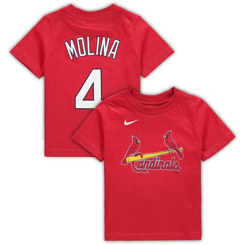 Nike Yadier Molina Red St. Louis Cardinals T-Shirt mit Spielername und Nummer für Kleinkinder