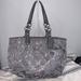 Coach Bags | Coach Signature Mia Op Art Lurex Tote | Color: Gray/Silver | Size: Os