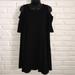 Urban Outfitters Dresses | Black Cutout Shoulder Dress | Color: Black | Size: L