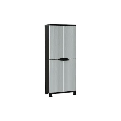 vidaXL Kunststoffschrank 68x39x171,5 cm Rattan-Design