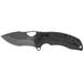 SOG Specialty Knives & Tools Kiku XR LTE Folding Knife 3.02in CRYO CTS XHP Blade Tanto Blackout Linen Micarta Handle Black SOG-12-27-04-57