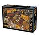 D-Toys Puzzle 76830 Art Puzzle 1000 pcs Egon Schiele Crescent of Houses, Multicolor