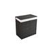 BirdRock Home Divided Laundry Hamper in Gray/Black/Brown | 23.6 H x 22.5 W x 13 D in | Wayfair 11538