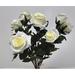 Primrue Elizabeth Rose Bushes Plastic in Green/White/Yellow | 15 H x 11.5 W x 9 D in | Wayfair 5EB4E404EC0046A4816C845047264FC3