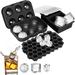 Flash Popup 3 Piece Shapes Skulls Ice Tray Baking Mold Set Silicone in Black | 5.39 H x 4.92 W x 7.1 D in | Wayfair 3IT-CSH