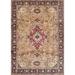 Brown/Red 60 x 0.35 in Indoor Area Rug - Bloomsbury Market Anaelle Traditional Beige/Red Area Rug Polyester/Wool | 60 W x 0.35 D in | Wayfair