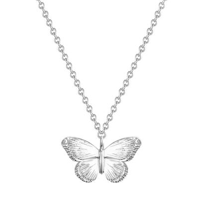 Glanzstücke München - Halskette Schmetterling Sterling Silber in Silber Ketten 1 ct Damen