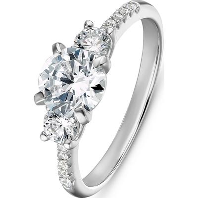 FAVS - Damenring 925er Silber Ringe 1 ct