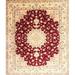 Red/White 60 x 0.35 in Indoor Area Rug - Bloomsbury Market Traditional Red/Cream/Tan Area Rug Polyester/Wool | 60 W x 0.35 D in | Wayfair