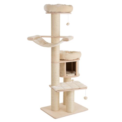 Magnolia Natural Paradise Cat Scratching Tree | Cream XL 175cm