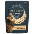 48x70g Chicken Breast & Brown Rice in Broth Encore Wet Cat Food