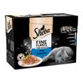 12x85g Fish Collection in Jelly Fine Flakes Sheba Wet cat food
