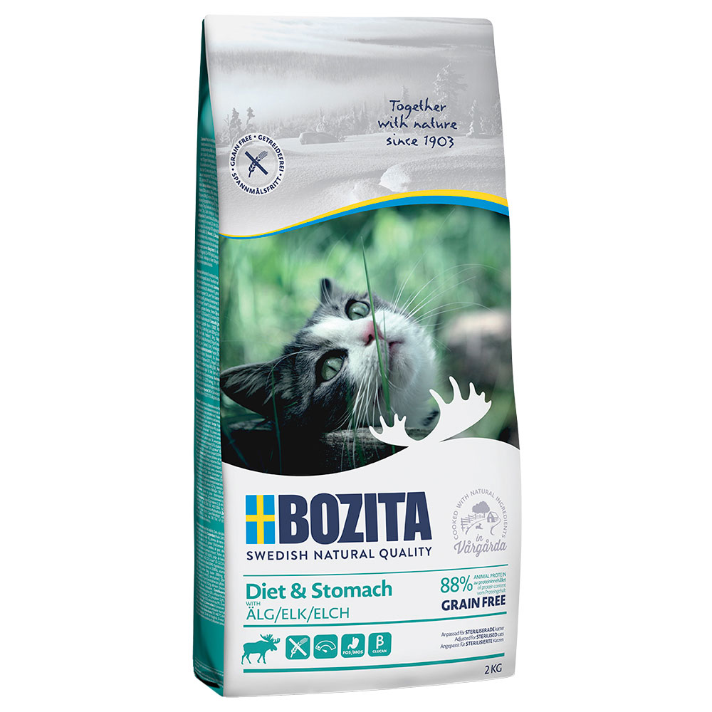 2kg Elk Diet & Stomach Grain Free Bozita Dry Cat Food