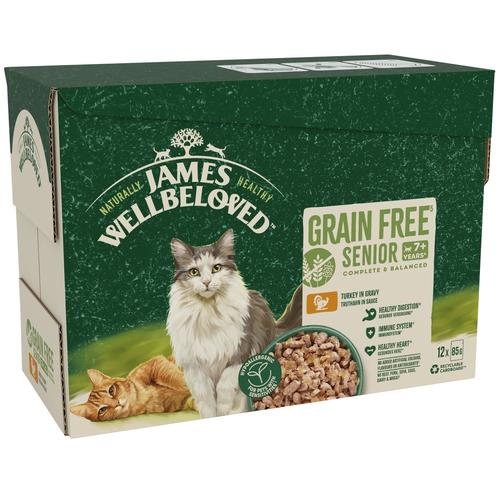 48x85g Senior Turkey James Wellbeloved Wet Cat Food