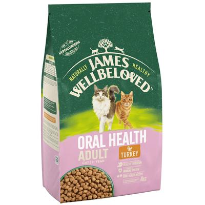 2x10kg Oral Health Turkey James Wellbeloved Dry Cat Food