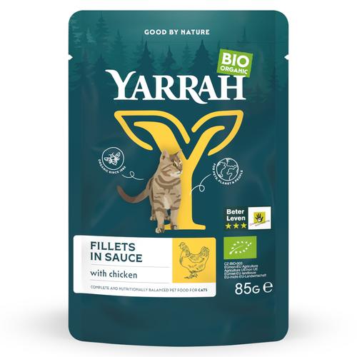 28x85g Chicken Fillets in Sauce Yarrah Organic Wet Cat Food