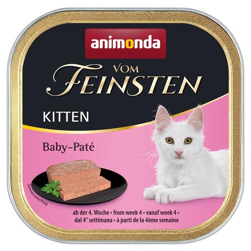 6x100g Kitten Baby Paté Animonda von Feinsten Wet Cat Food