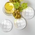 Orren Ellis 4" Crystal Coaster Set Radius Cut Glass/Crystal | 0.35 H x 4 W x 4 D in | Wayfair 01550BC65CD84146872DE173A78D4078