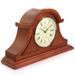 Canora Grey Analog Oak Solid Wood Quartz Tabletop Clock Wood in Brown | 10.75 H x 4.25 W x 17.75 D in | Wayfair FFC938A4C2FA4C24998174679374CF21