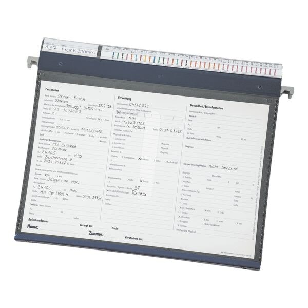 BOI Pflegemappe stationär 4-Ring blau Image