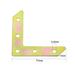 77mmx77mmx1mm Size L Shape Corner Brace Flat Mending Plates Angle Brackets 20pcs - Color Zinc - 75mm x 75mm x 1mm,20 pcs