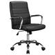 costoffs Executive Office Chair PU Leather Swivel Desk Chair Height Adjustable Computer Chair with Lumbar Support and Armrest Black