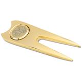 Gold Stephen F Austin Lumberjacks Team Logo Golf Divot Repair Tool