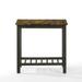 Red Barrel Studio® End Table w/ Storage Wood/Marble Look in Brown | 23.75 H x 12 W x 23.75 D in | Wayfair C83CC31A7A3F4F4AAA320B1F2FDE9AE9