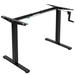 Vivo Compact Crank Height Adjustable Desk Frame Metal in Black | 34 W in | Wayfair DESK-M051MB